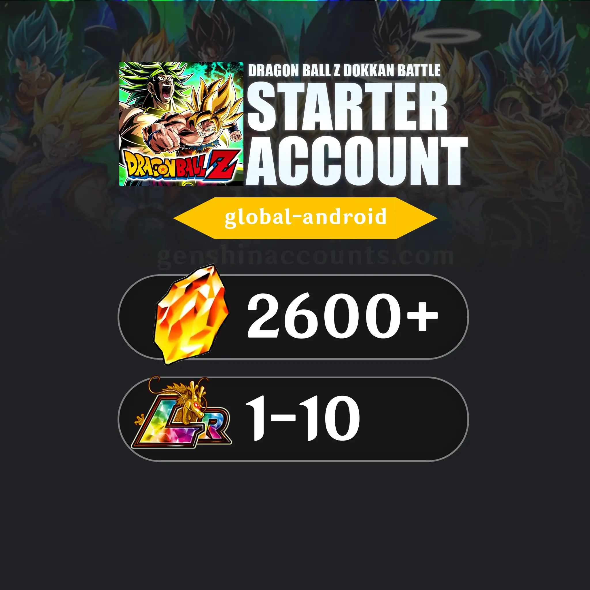 Dragon Ball Z Dokkan Battle Dragon Stones Account