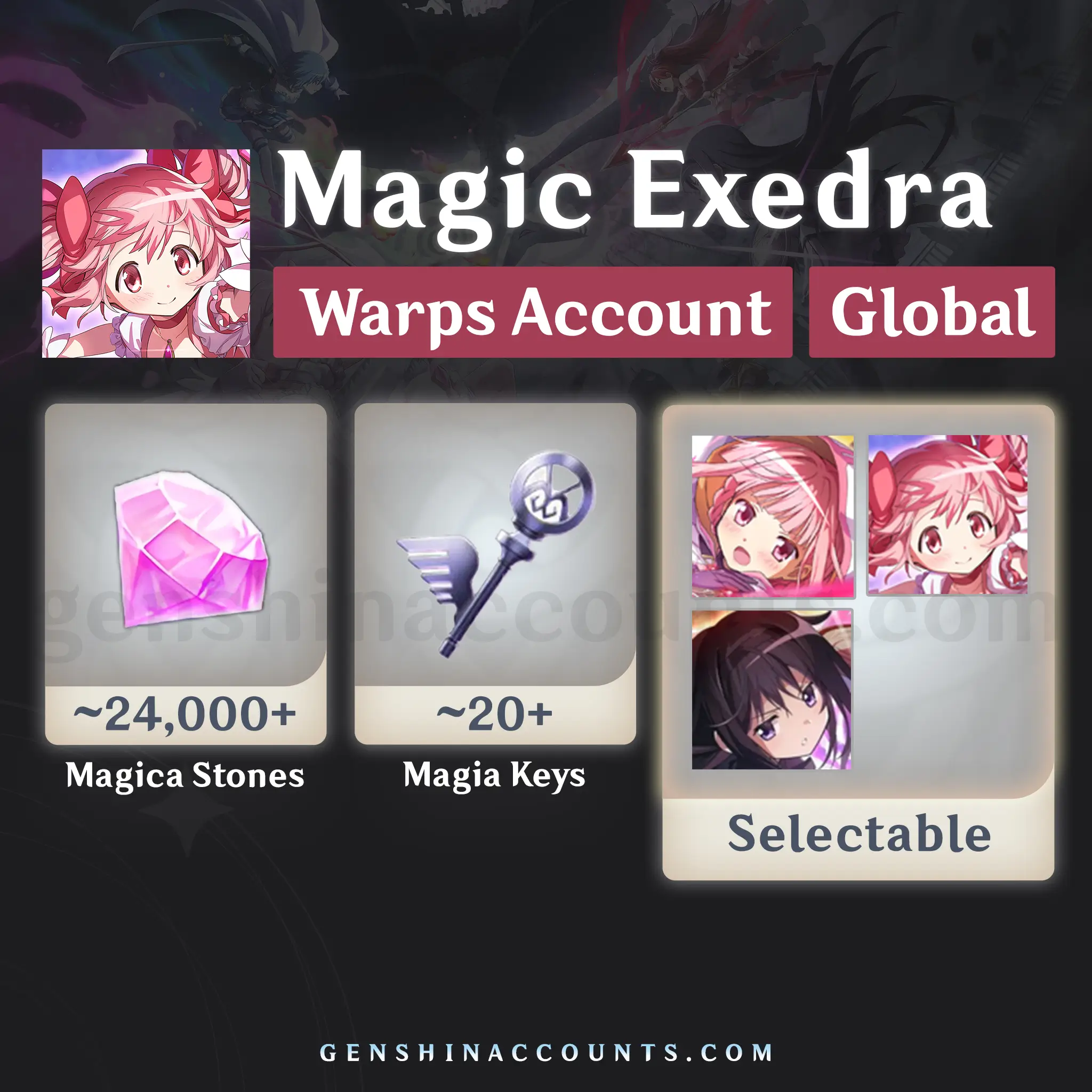 Magia Exedra Character Starter Reroll Account [Global]